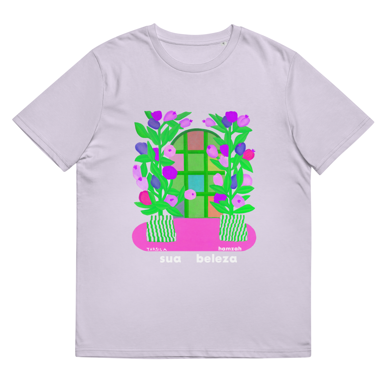 unisex-organic-cotton-t-shirt-lavender-front-659cbf635a0a4